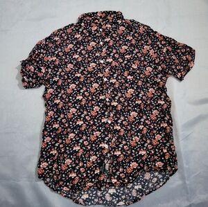 *IM* Camp Collar Rayon Floral Button Down